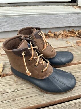 Sperry Brown and Black water resistant Boots